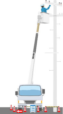 電気工事作業車